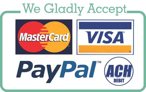 Accepted payment methods